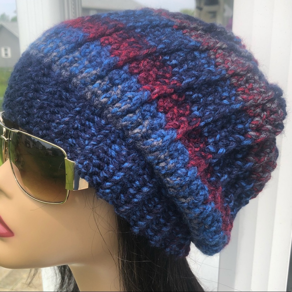 Blue Hat, Blue Crochet Hat